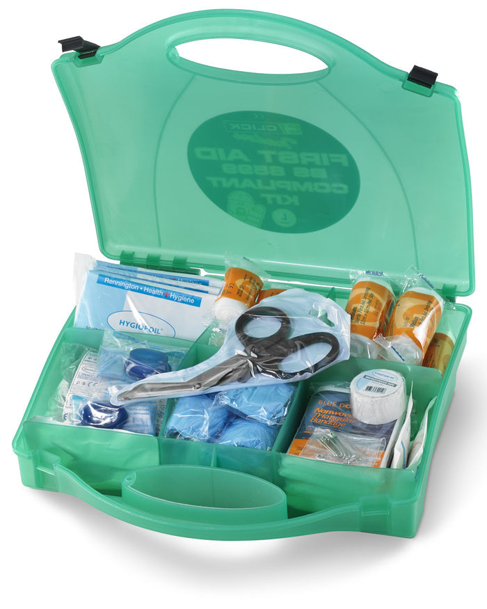Click Medical Delta Bs8599-1large Workplace First Aid Kit Green