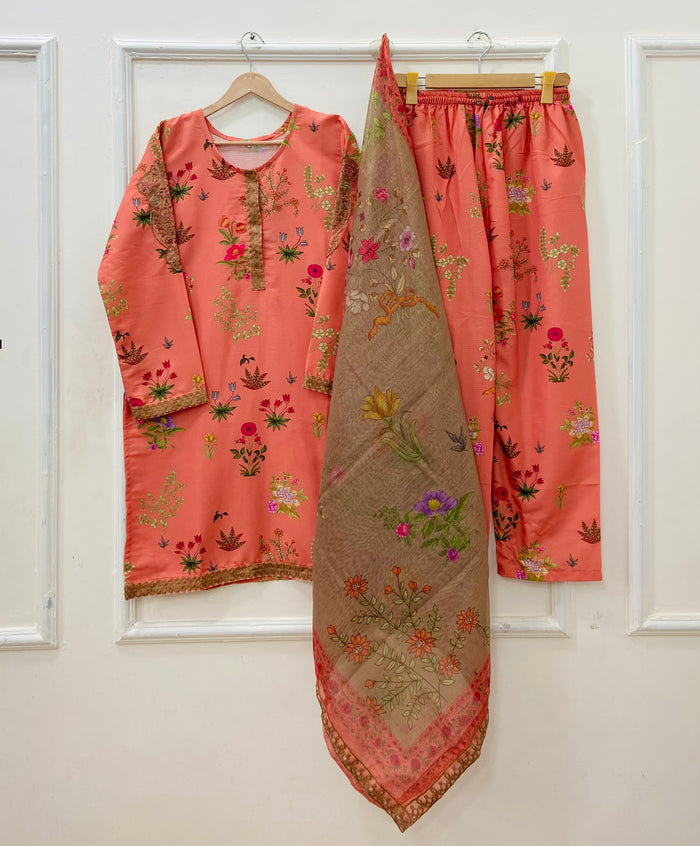 Eid Edit | 3PC Bana Dora Silk D-617