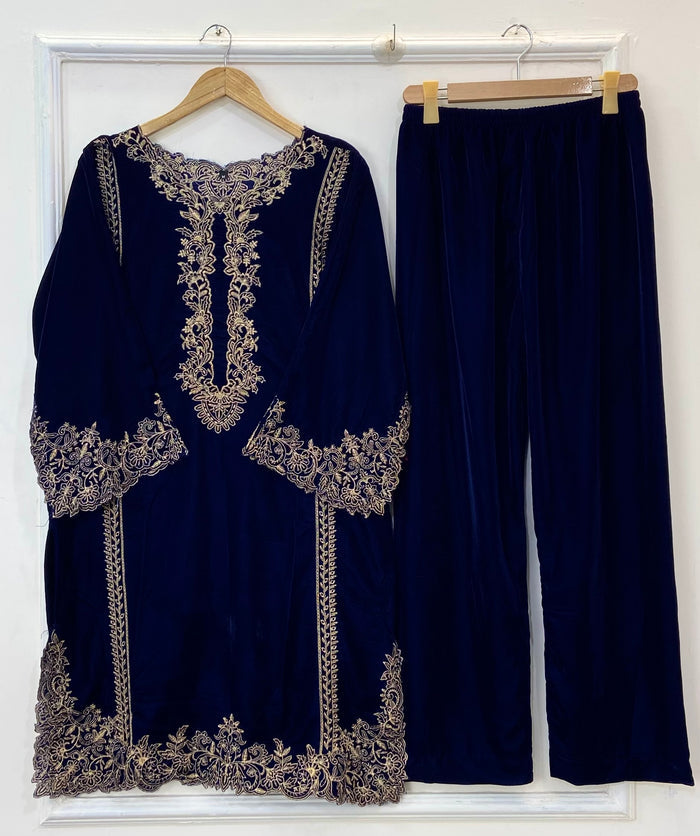 Ethnic Velvet Cutwork 2PC (Velvet) D-227