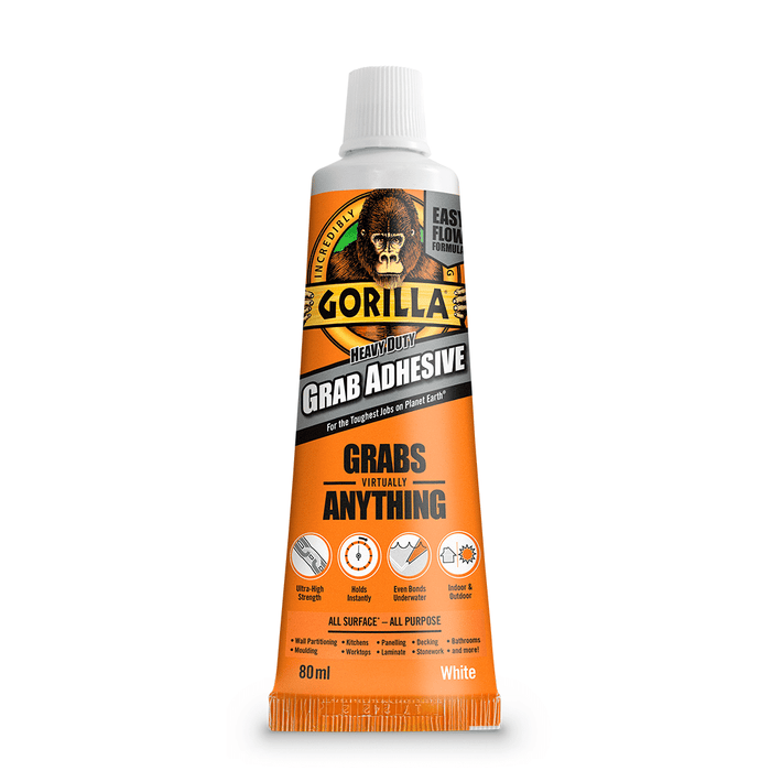 Gorilla® Heavy-Duty Grab Adhesive White 80ml