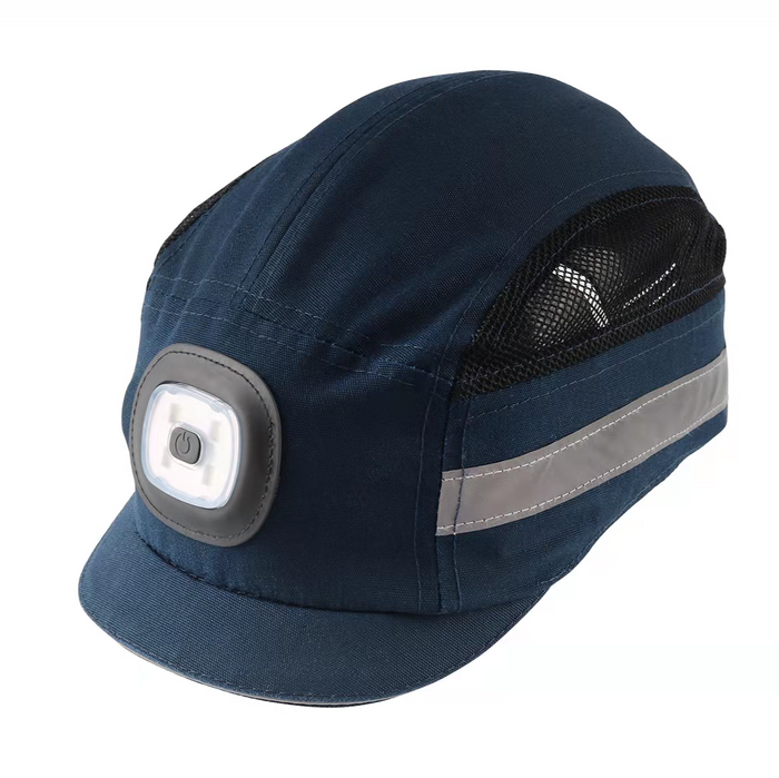Mavrix-3 - Micro-Peak Comfort Bump Cap with LED Light Navy