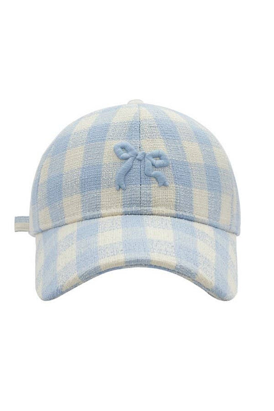 Bow baseball cap: Blue