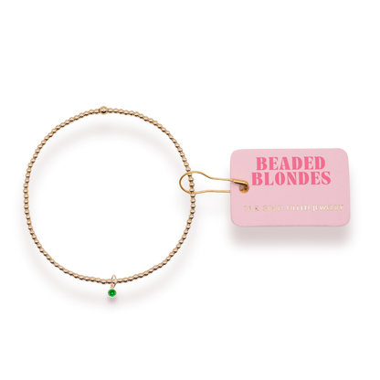 Birthstone Charm Bracelets: Extended 7.25 inch