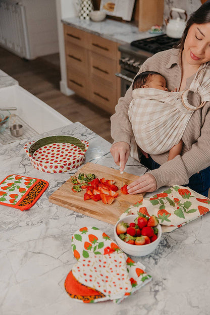 Berries and Cherries Oven Mitt