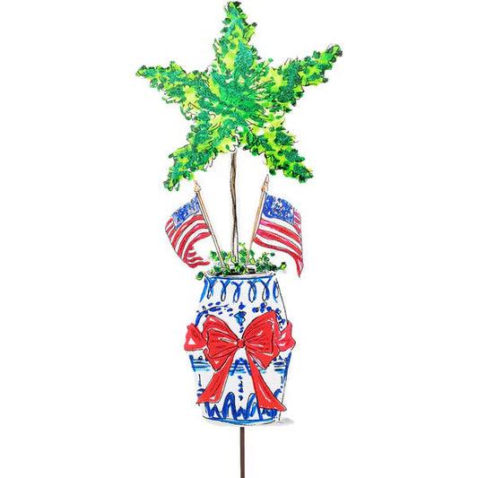 Becks boxwood star pot