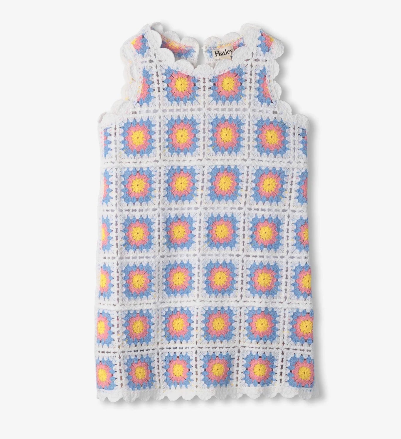 Buttercup sleeveless crochet dress