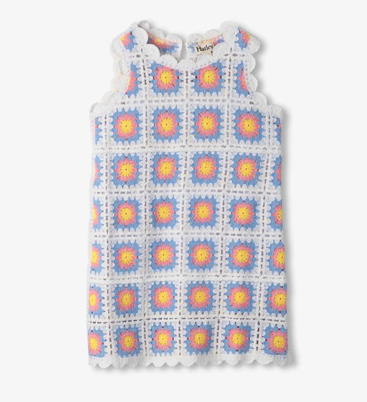 Buttercup sleeveless crochet dress