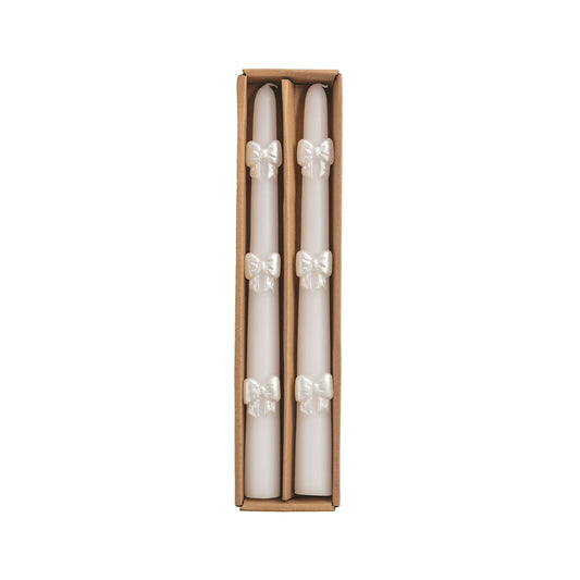 Bow taper candles