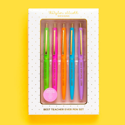 Best Teacher Ever Pen Set