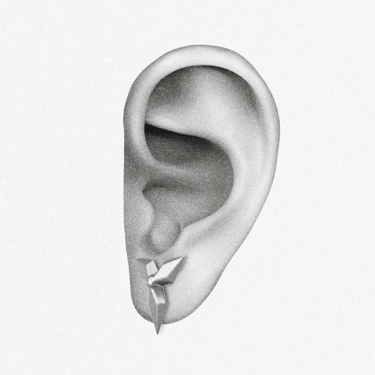 PUNK PETAL EAR STUDS