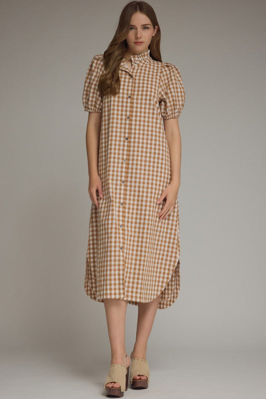 Carmel plaid dress