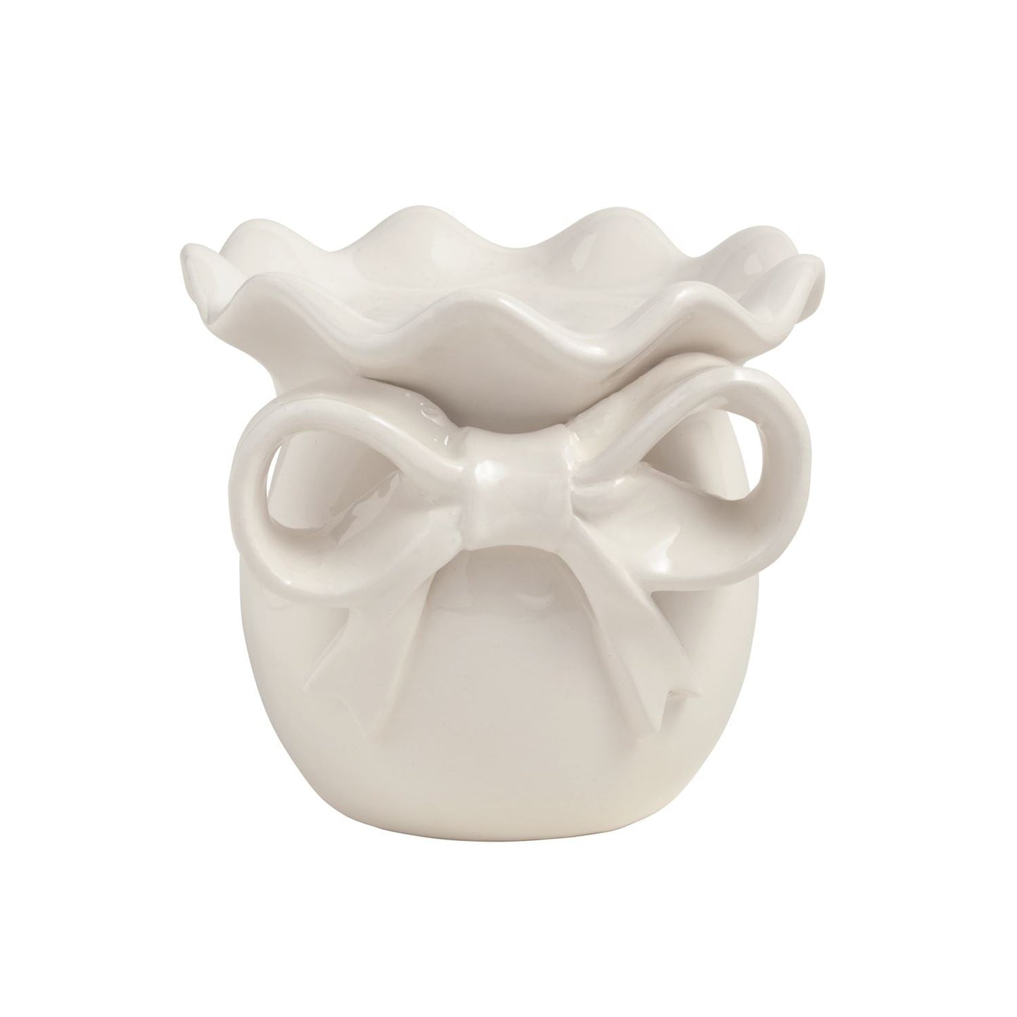 Bow pillar candle holder