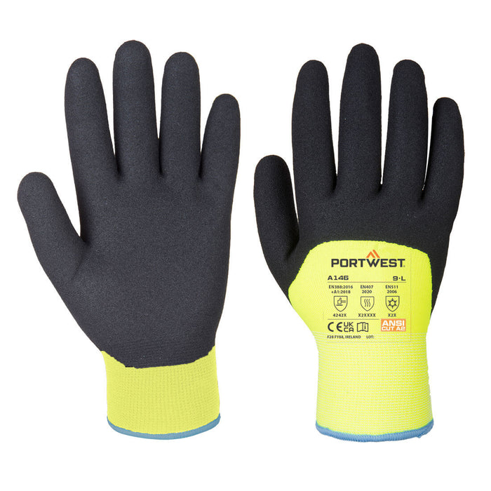 A146 - Cold 15 Nitrile Sandy 3/4 Dipped Gloves