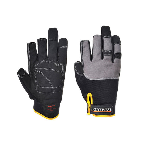 A740 - Mechanic 250 Fingerless Glove Black