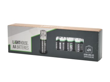 AA LR6 Alkaline Batteries 2400 mAh (Pack 24)