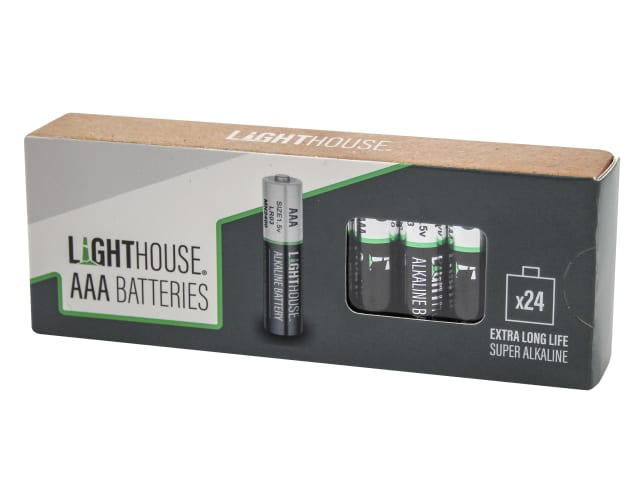 AAA LR03 Alkaline Batteries 1120 mAh (Pack 24)