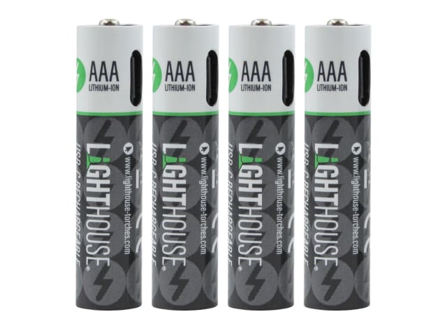 AAA USB-C Rechargeable Li-ion Battery Pack of 4