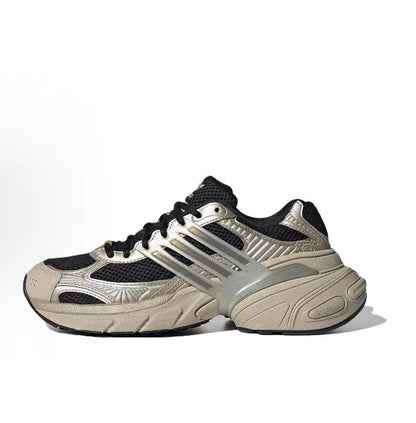 Adidas Adistar XLG sneakers, black/silver/beige, mesh upper, lace-up design
