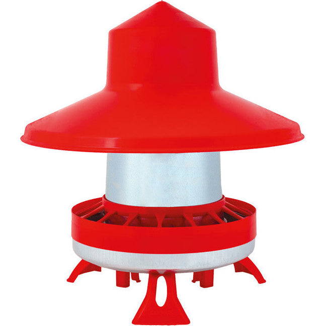 Agrihealth: Outdoor Metal Feeder With Protector 10ltr