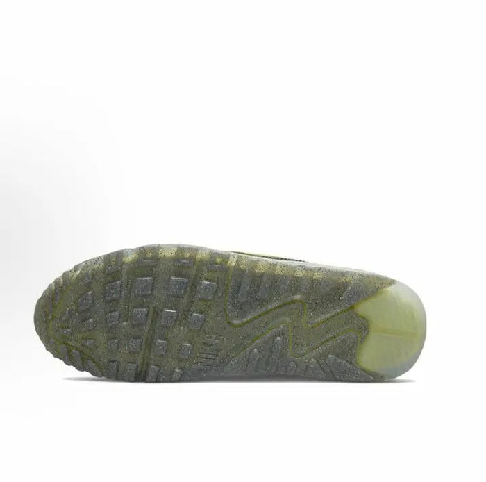 Air Max 90 outsole, green-tinted rubber tread with Nike swoosh mark