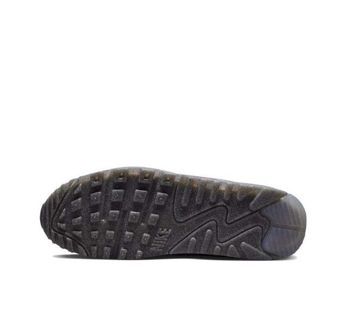 Air Max 90 outsole, black tread with molded Nike logo and traction pattern