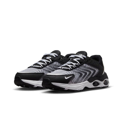 Nike Air Max TW lace-up sneakers, pair, black with gray geometric uppers and white soles