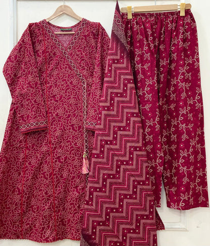 Small / Maroon-Chunri