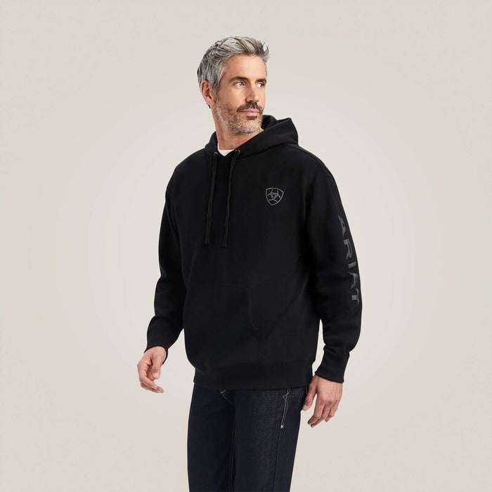 Ariat Mens Ariat Logo Hoodies - Black