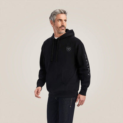 Ariat Mens Ariat Logo Hoodies - Black