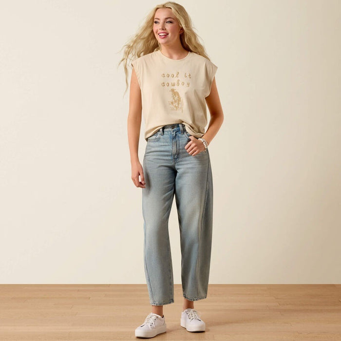 Ariat Womens Cool It T-Shirts - Oyster Grey