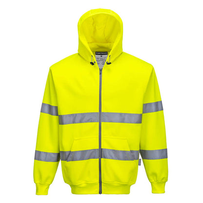 B305 - Hi-Vis Zipped Hoodie