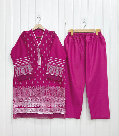 Bareeze Block Printed | Cotton D-735