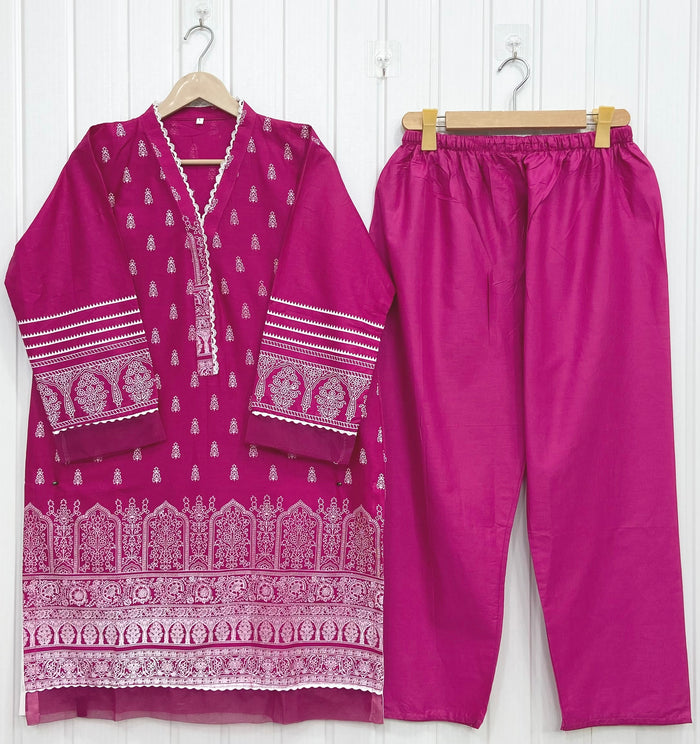 Bareeze Block Printed | Cotton D-735