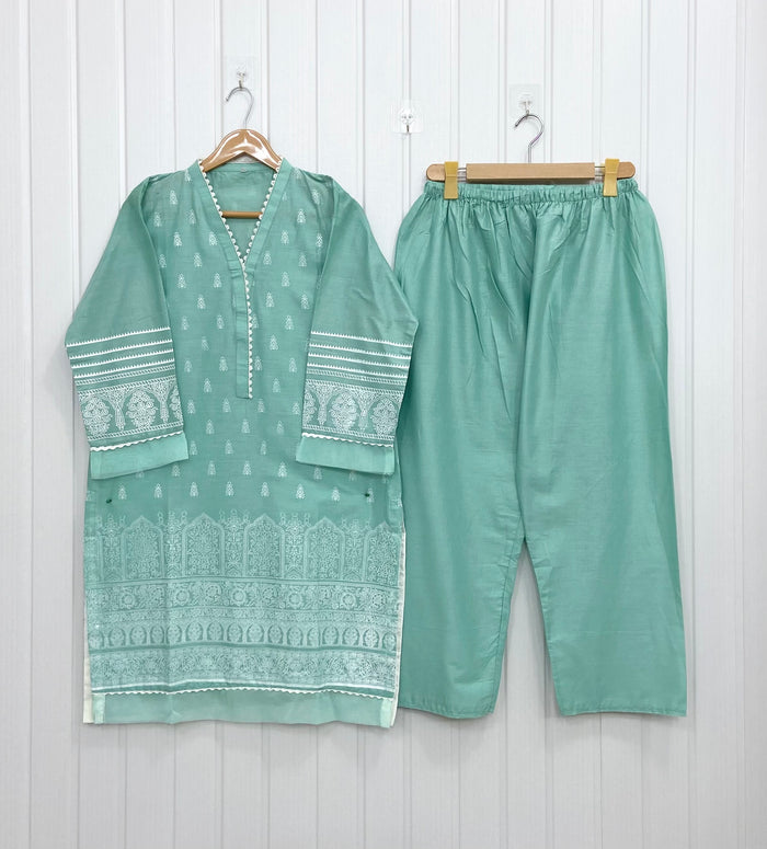 Bareeze Block Printed | Cotton D-735