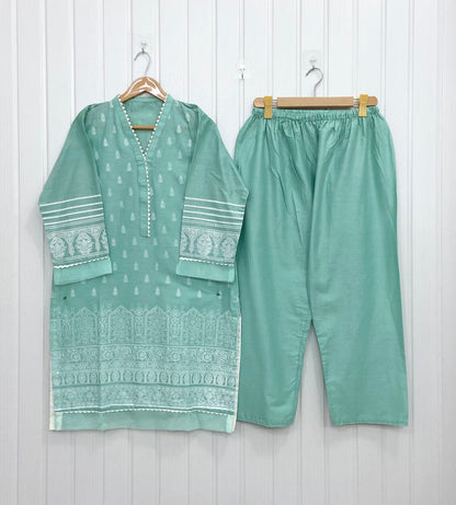 Bareeze Block Printed | Cotton D-735