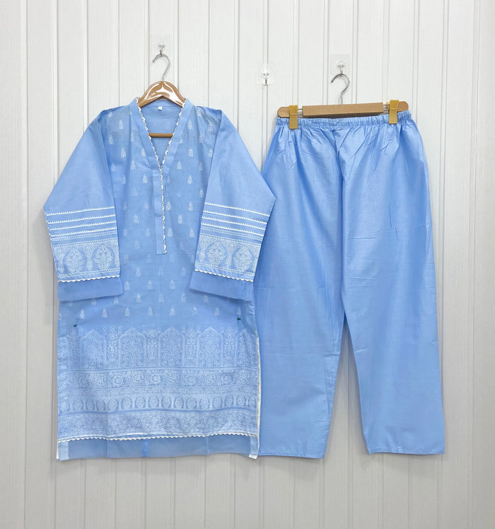 Bareeze Block Printed | Cotton D-735