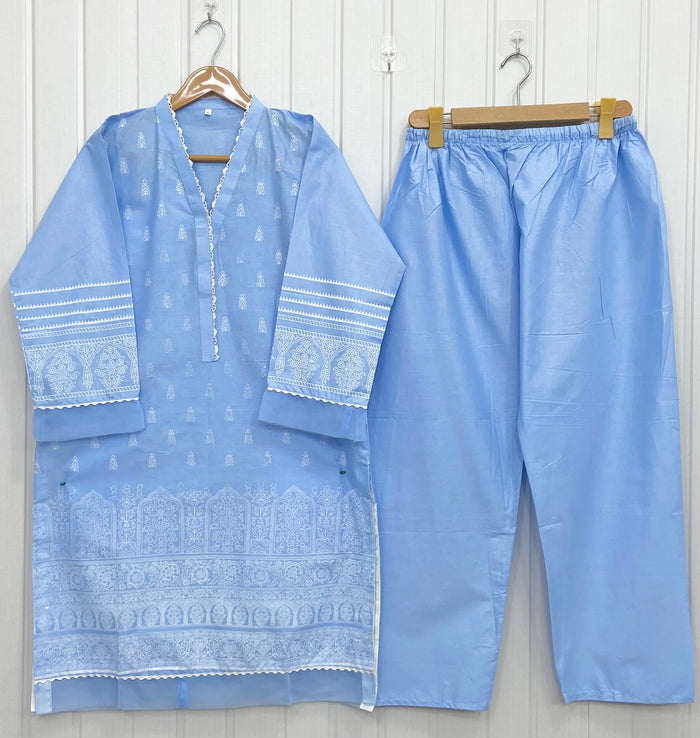 Bareeze Block Printed | Cotton D-735