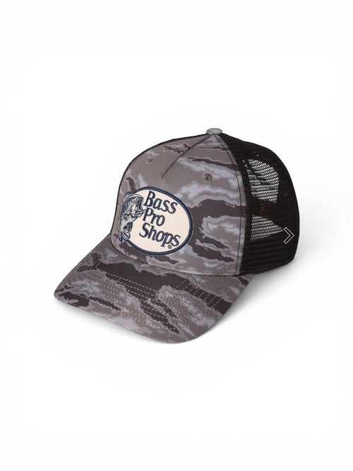 Bass Pro Performance Mesh-Back Cap - Black Camo