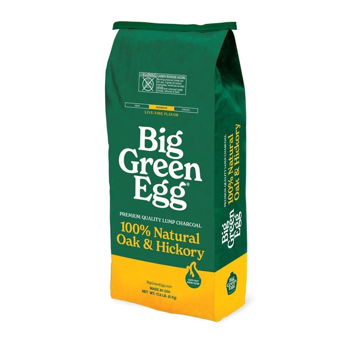 Big Green Egg Premium 100% Natural Oak & Hickory Lump Charcoal - 8kg