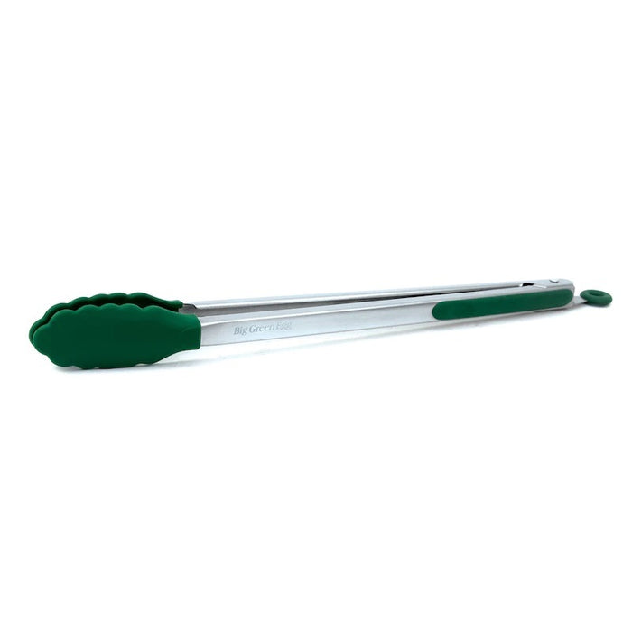 Big Green Egg Stainless Steel Silicone Tipped 16'' BBQ Tongs