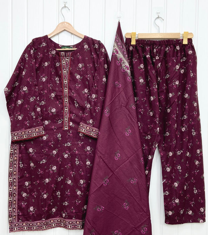 Bin Saeed 3PC | Lawn D-724