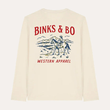 Binks & Bo Western Apparel Long Sleeve T-Shirts - Natural