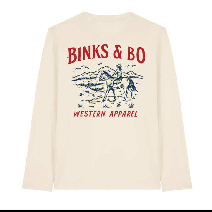 Binks & Bo Western Apparel Long Sleeve T-Shirts - Natural