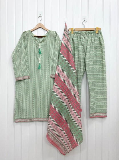Binsaeed Lawn | 3PC D-745