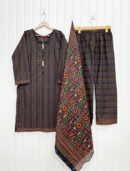 Binsaeed Lawn | 3PC D-745