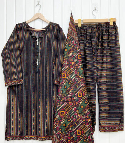 Binsaeed Lawn | 3PC D-745