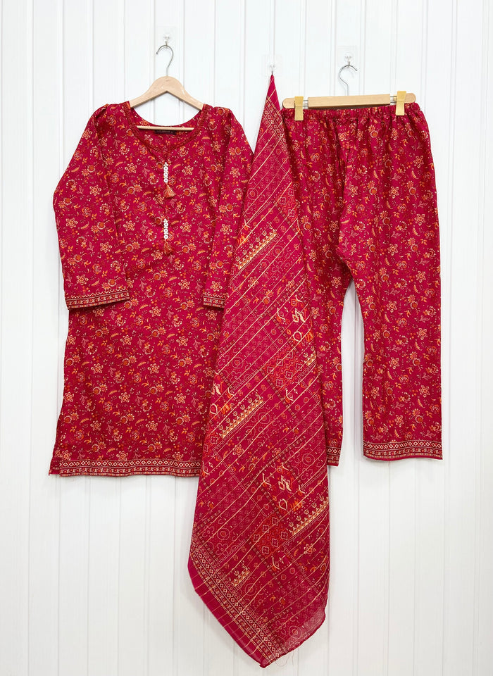Binsaeed Lawn | 3PC D-745