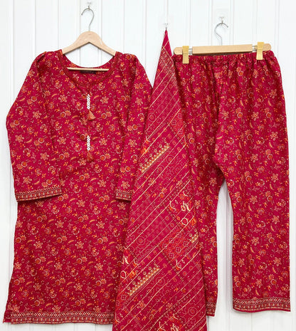 Binsaeed Lawn | 3PC D-745