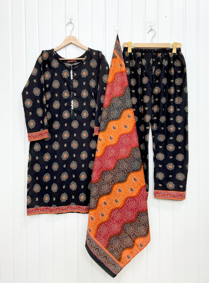 Binsaeed Lawn | 3PC D-745