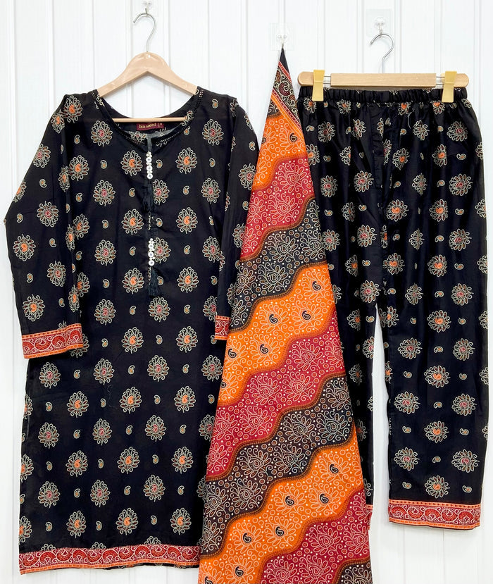 Binsaeed Lawn | 3PC D-745